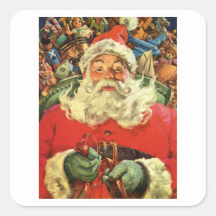 ENVELOPE SEAL : VINTAGE CHRISTMAS : Santa Claus