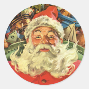ENVELOPE SEAL : VINTAGE CHRISTMAS : Santa Claus