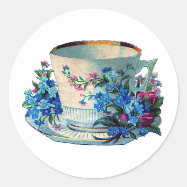 ENVELOPE SEAL WITH FLOWERS AND TEACUP (Front)