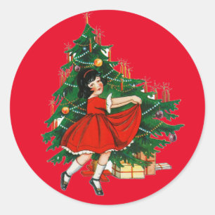 ENVELOPE SEAL WITH VINTAGE CHRISTMAS IMAGE