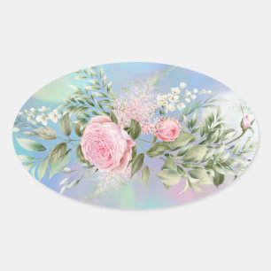 Envelope Seals Flower Stickers