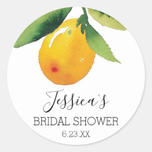 Envelope Seals Lemon Citrus Favour Stickers