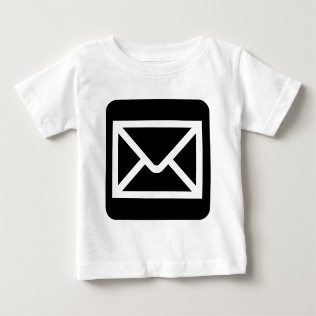 Envelope Sign - Black Baby T-Shirt (Front)