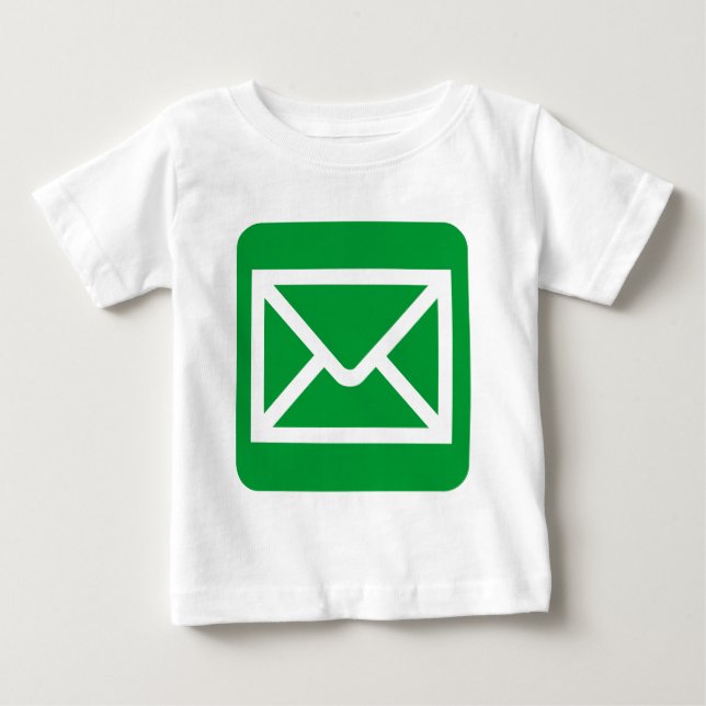 Envelope Sign - Grass Green Baby T-Shirt (Front)