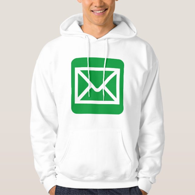 Envelope Sign - Grass Green Hoodie (Front)