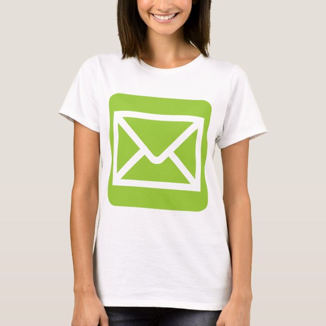 Envelope Sign - Martian Green T-Shirt (Front)