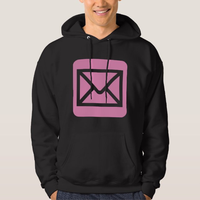 Envelope Sign - Pink Hoodie (Front)