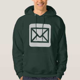 Envelope Sign - White Hoodie