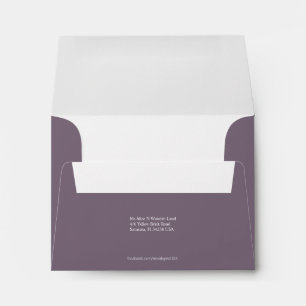 Envelope Size A2 Thistle Grey Return Address