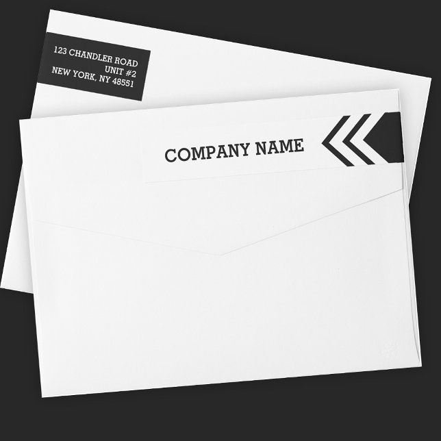 Envelope Sticker Faux Foil Return Address Label  (Creator Uploaded)
