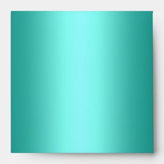 Envelope Teal Blue Square (Front)