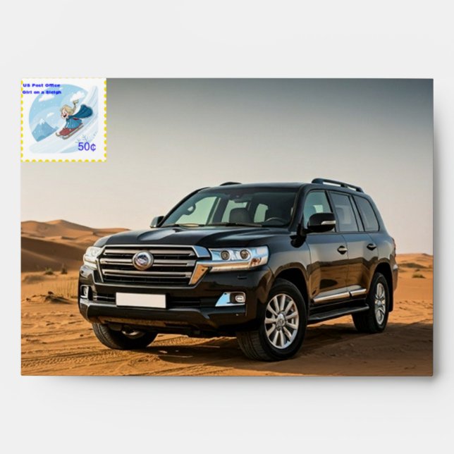 Envelope with a postage stamp (Front)