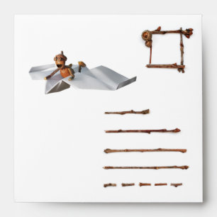Envelope with acorn elves