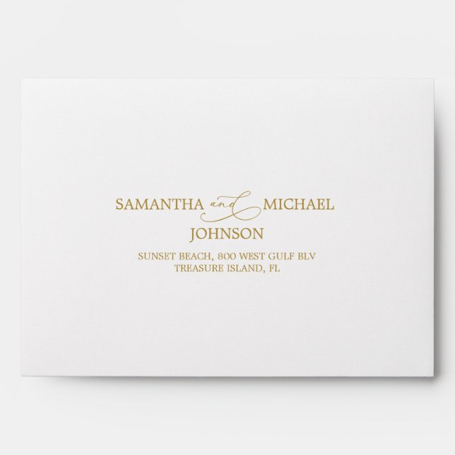 Envelope with address, Return Address Envelopes (Front)