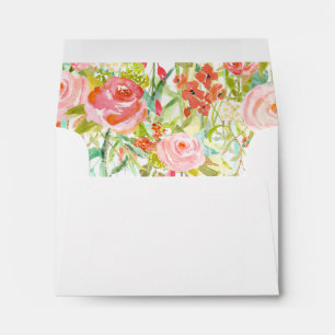 Envelope with Floral Liner
