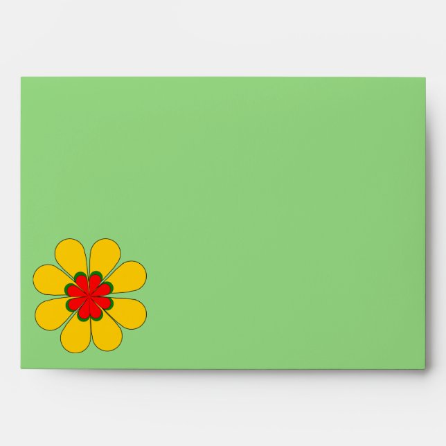 Envelope - Yellow Daisy Flower (Front)