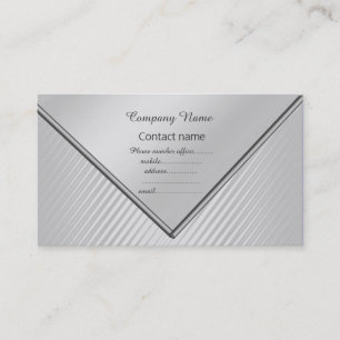 ENVELOPED BUSINESS CARD SILVER