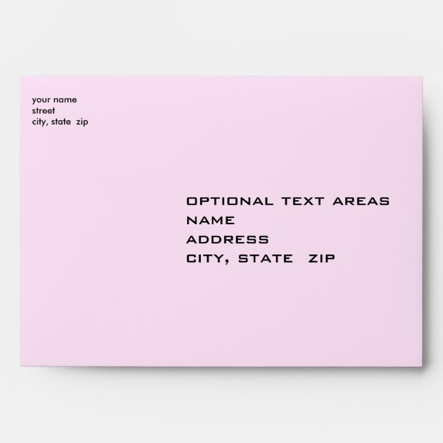 Envelopes - pink black polka dot (Front)