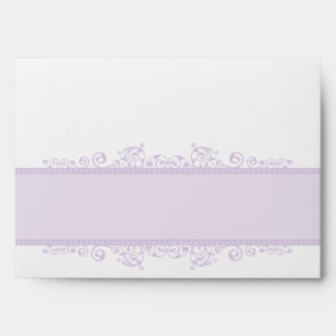 ENVELOPES pretty curls violet purple