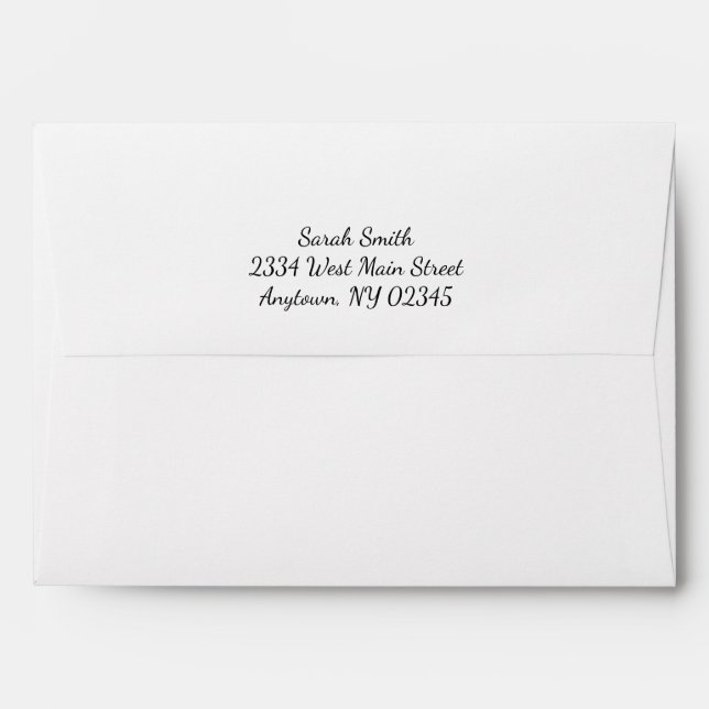 Envelopes with Return Address on Flap (Back (Top Flap))