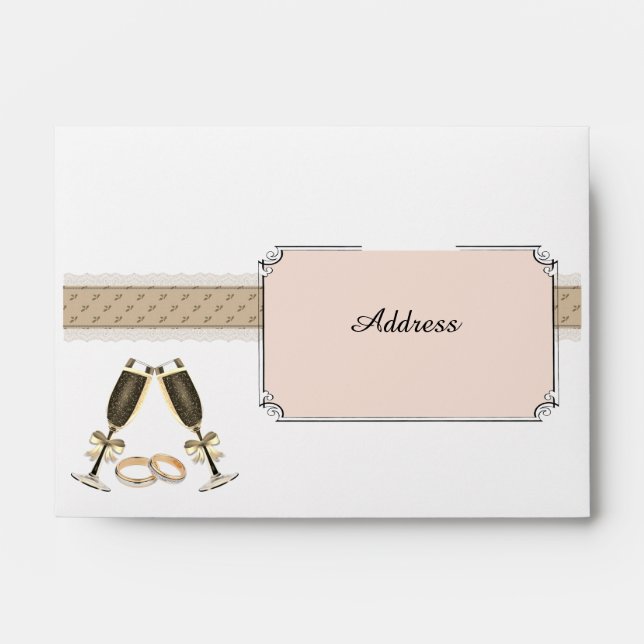 enveloppe celebration wedding envelope (Front)