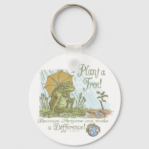 Enviro Frog Plant a Tree  Earth Day Gear Key Ring