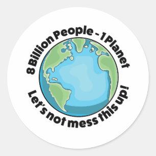 Enviroment Logo Classic Round Sticker