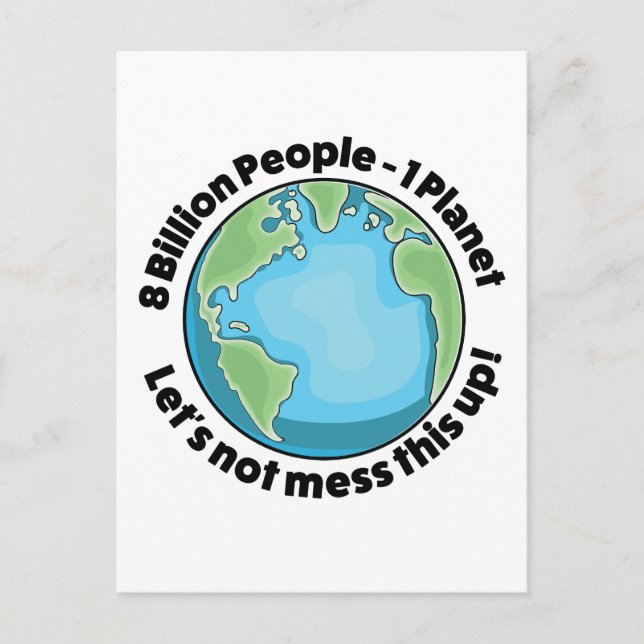 Enviroment Logo Holiday Postcard (Front)