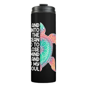 Environment Care Save the Ocean Turtle Awareness Thermal Tumbler