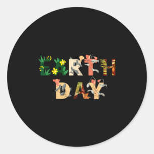 Environment Earth Day Classic Round Sticker
