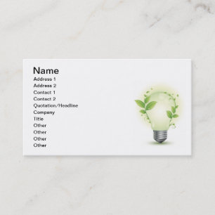 Environment Lightbulb3 Business Card