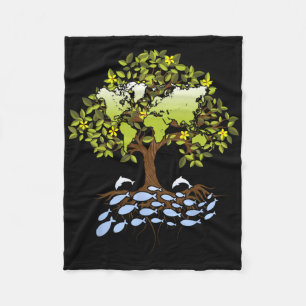 Environment Nature Earth Day  Fleece Blanket