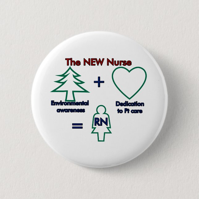 Environment RN 6 Cm Round Badge (Front)