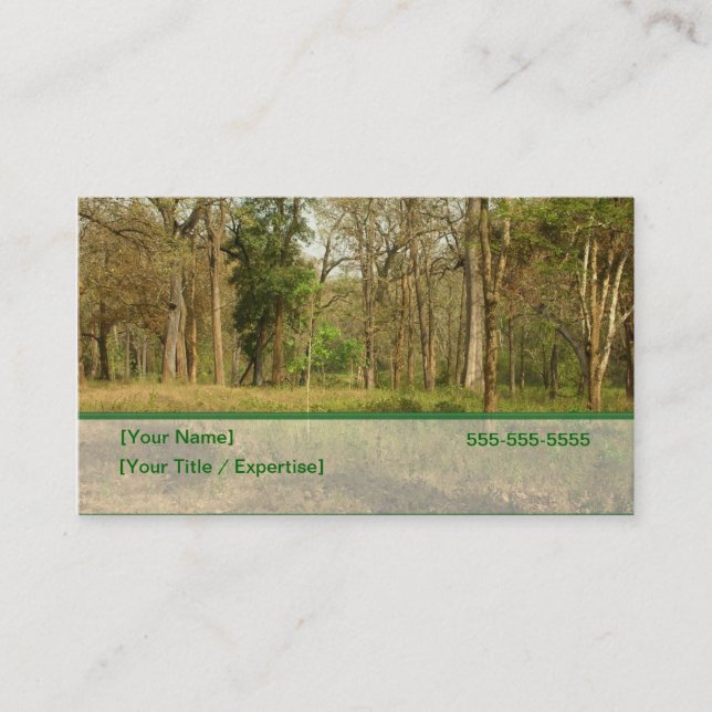 Environment Theme Business Card (Front)
