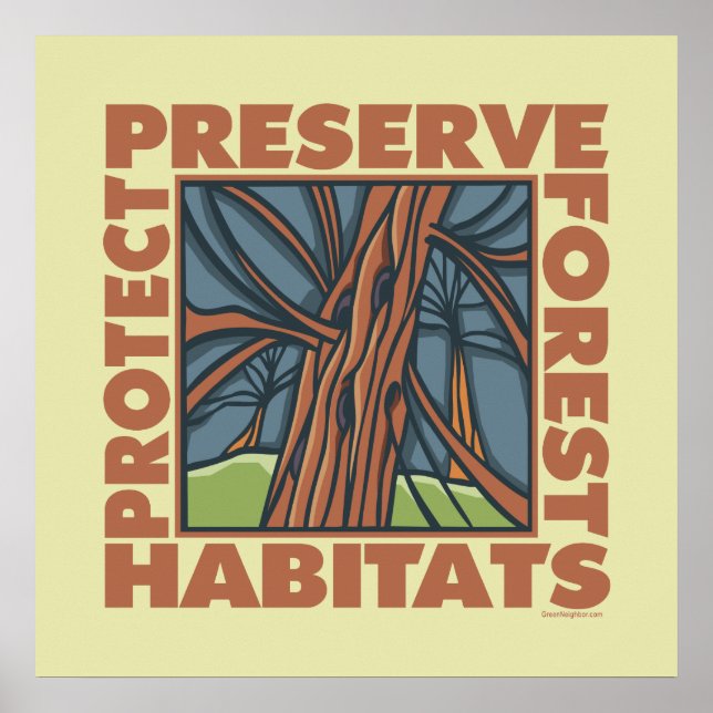 Environment, Wildlife Habitats Poster (Front)