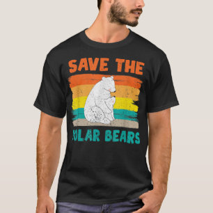 Environmental Awareness Arctic Animal Lover Retro T-Shirt