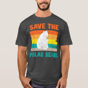 Environmental Awareness Arctic Animal Lover Retro T-Shirt