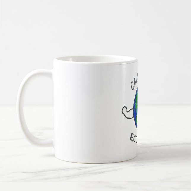 Environmental Awareness Design (EcoFreak) Coffee Mug (Left)