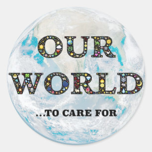 Environmental awareness sticker