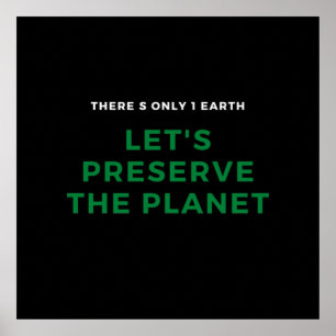 Environmental awareness stop climate change poster