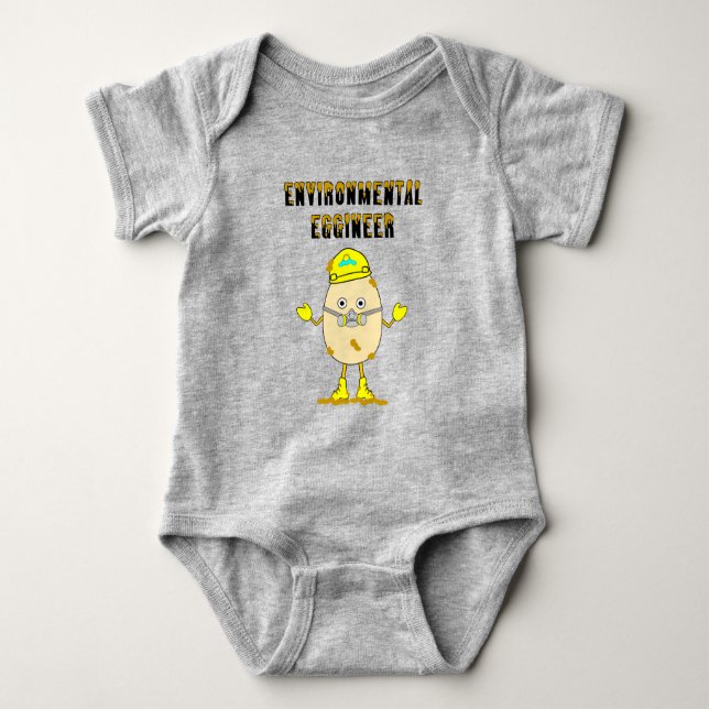 Environmental Eggineer Engineer Baby Bodysuit (Front)