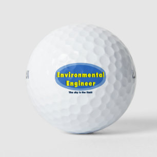 Environmental Engineer Blue Oval Golf Balls