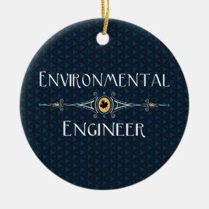 Environmental Engineer Decorative Line Ceramic Tree Decoration
