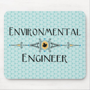 Environmental Engineer Decorative Line Mouse Mat