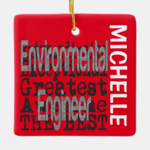 Environmental Engineer Extraordinaire CUSTOM Ceramic Ornament