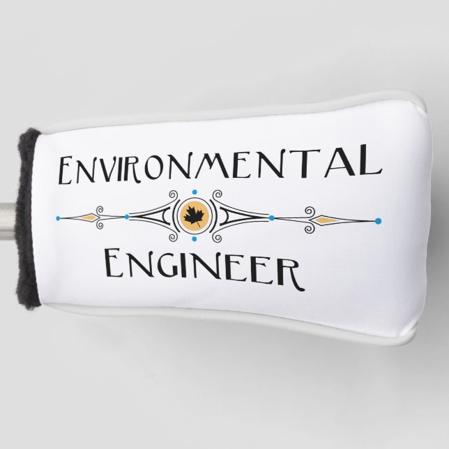 Environmental Engineer Line Golf Head Cover (Front)