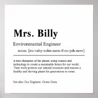 Environmental Engineer Personalised Gift
