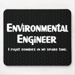 Environmental Engineer Zombie Fighter Mouse Mat