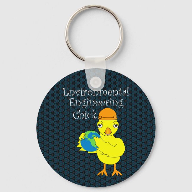 Environmental Engineering Chick Key Ring (Front)