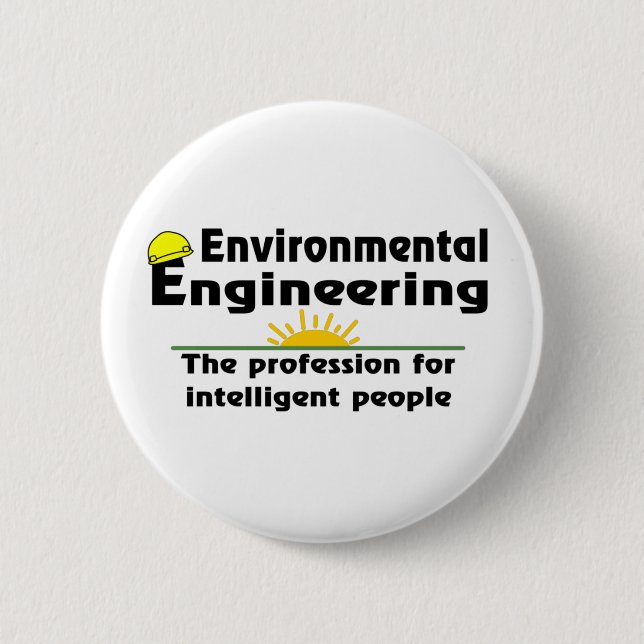Environmental Engineering Genius 6 Cm Round Badge (Front)